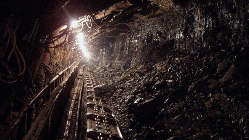 Coal mining.